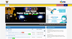 Desktop Screenshot of lpse.polri.go.id