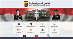 Desktop Screenshot of kalsel.polri.go.id