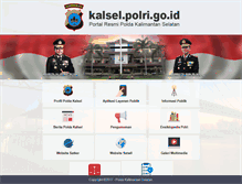 Tablet Screenshot of kalsel.polri.go.id