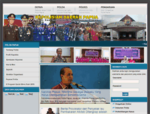 Tablet Screenshot of papua.polri.go.id